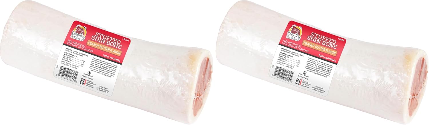 Country Kitchen Stuffed Beef Hoof Peanut Butter Flavor Dog Treat, 100% Natural, Long Lasting, 2 Pack - Image 9