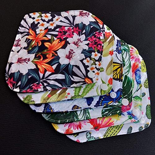 Side profile of triple layer construction in a MissC2C bamboo menstrual pad.