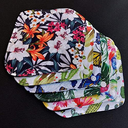 Side profile of triple layer construction in a MissC2C bamboo menstrual pad.