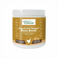 Natures Logic dehydrated chicken bone broth powder tub front view