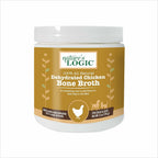 Natures Logic dehydrated chicken bone broth powder tub front view