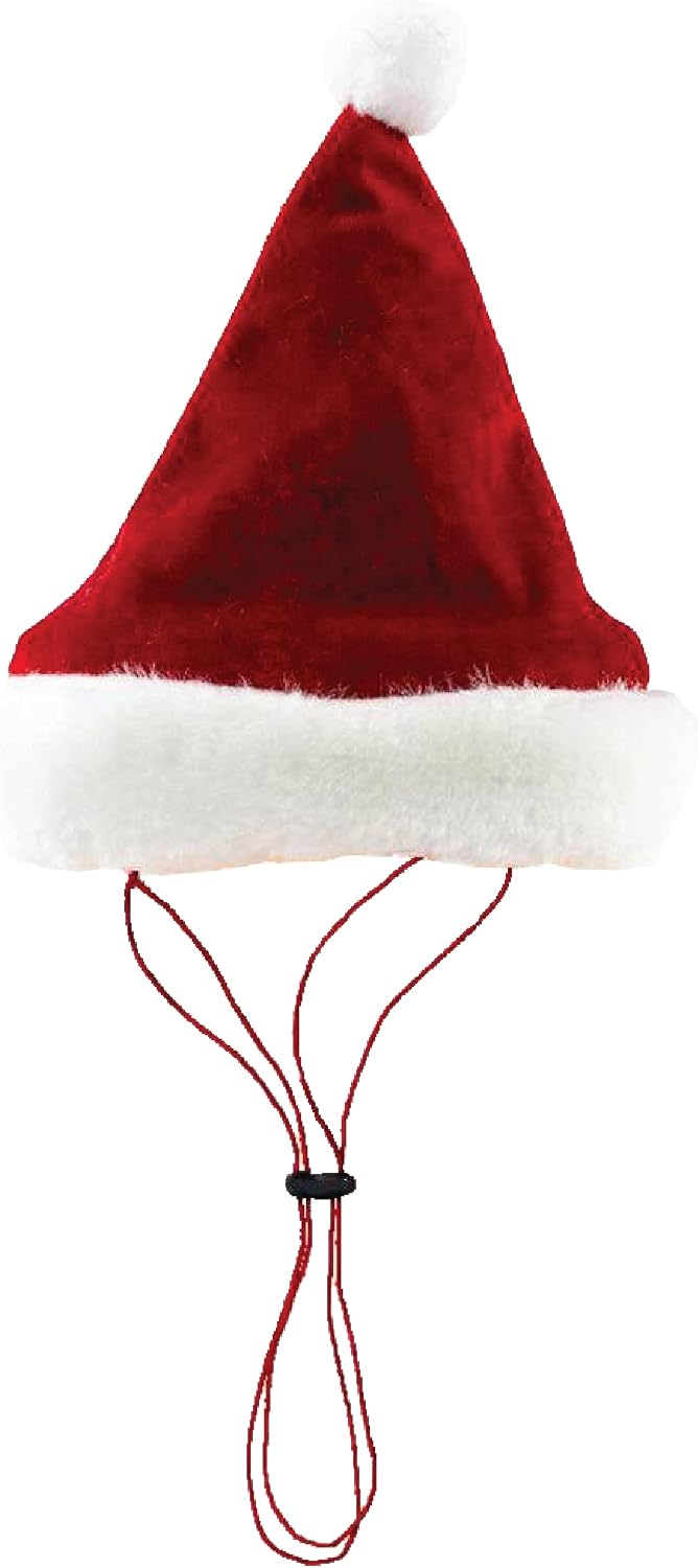 Huxley & Kent Pet Hat | Santa (Medium) | Festive Christmas Holiday Accessory for Dogs/Cats | Holiday Pet Hat | SnugFit Sliding Toggles for Best Fit - Image 12