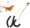 Oumefar adjustable pet grooming leash front view showing yellow and green colors