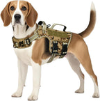 Dog Harness for Large Dogs Heavy Duty, Tactical No Pull Dog Harness with Molle System, Easy On and Off Service Dog Vest, Breathable Padded, Adjustable Reflective Pet Vest for Walking Hiking Training - Image 11