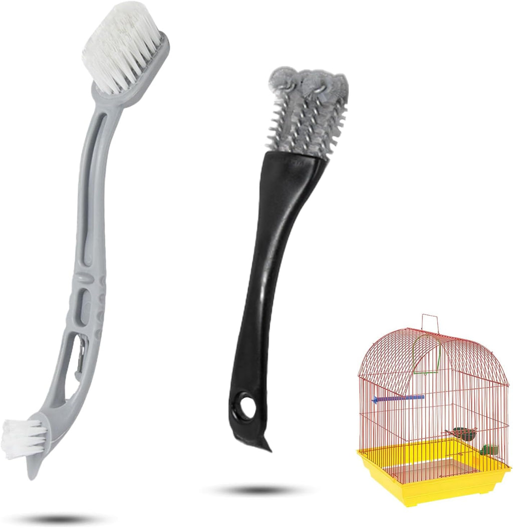 Mtuiewo two piece bird cage cleaner brush front view