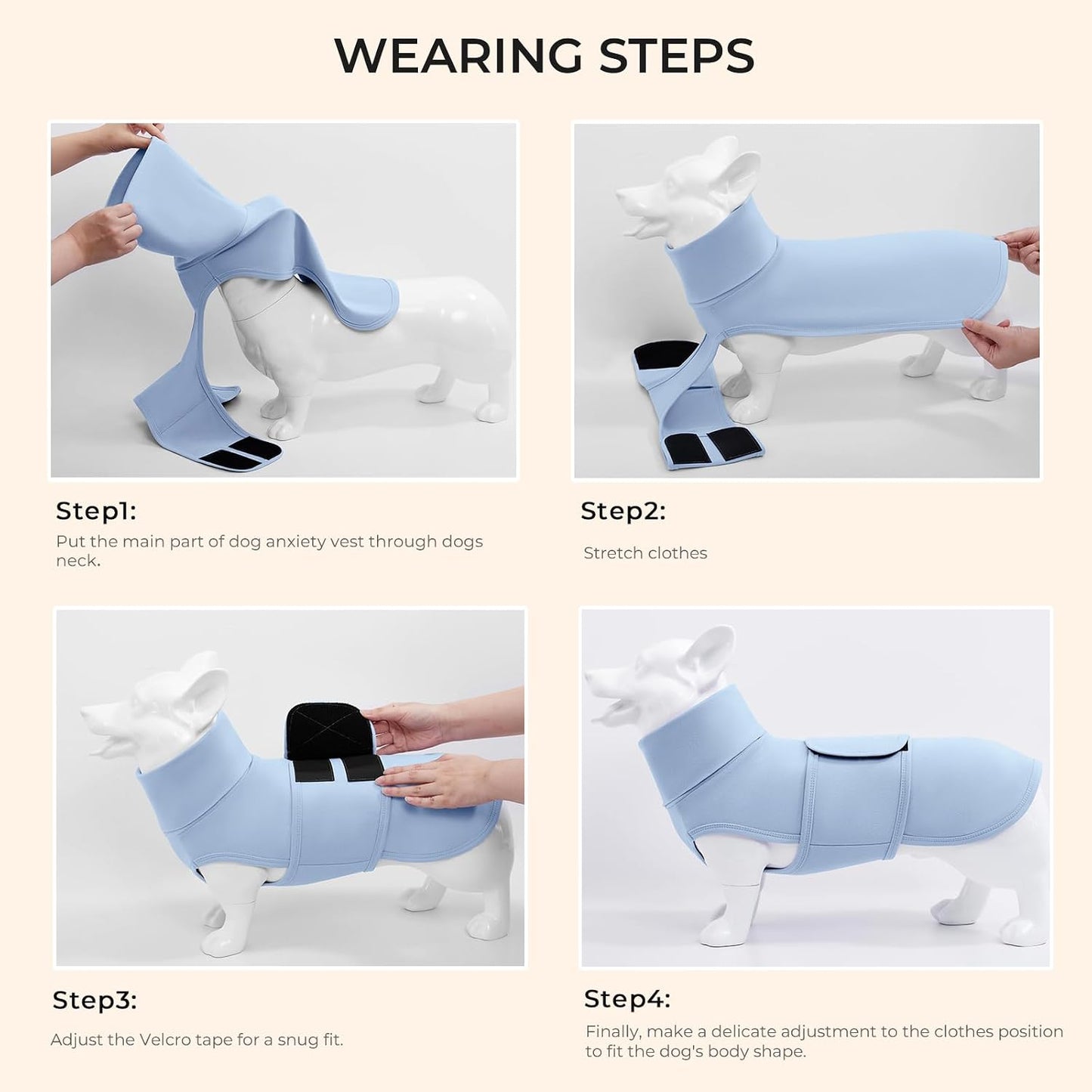 Haloumoning deep pressure therapy dog jacket for firework anxiety