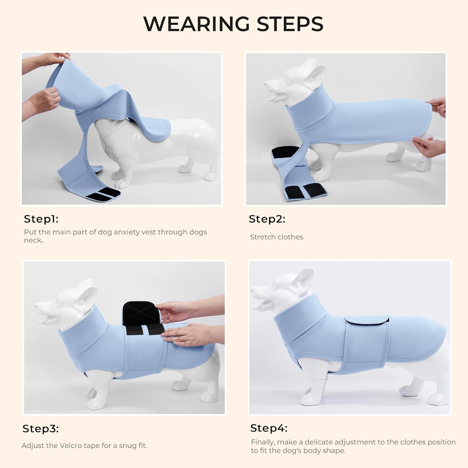 Haloumoning deep pressure therapy dog jacket for firework anxiety