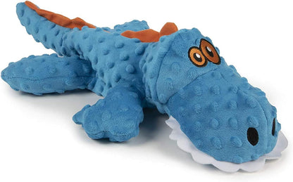 goDog Gators Squeaky Plush Dog Toy with Chew Guard Technology, Durable Fabric & Squeaker for Active Play, Pink, Large - Image 11