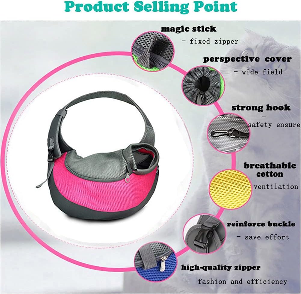 Close up of Love Dream pet sling adjustable shoulder strap