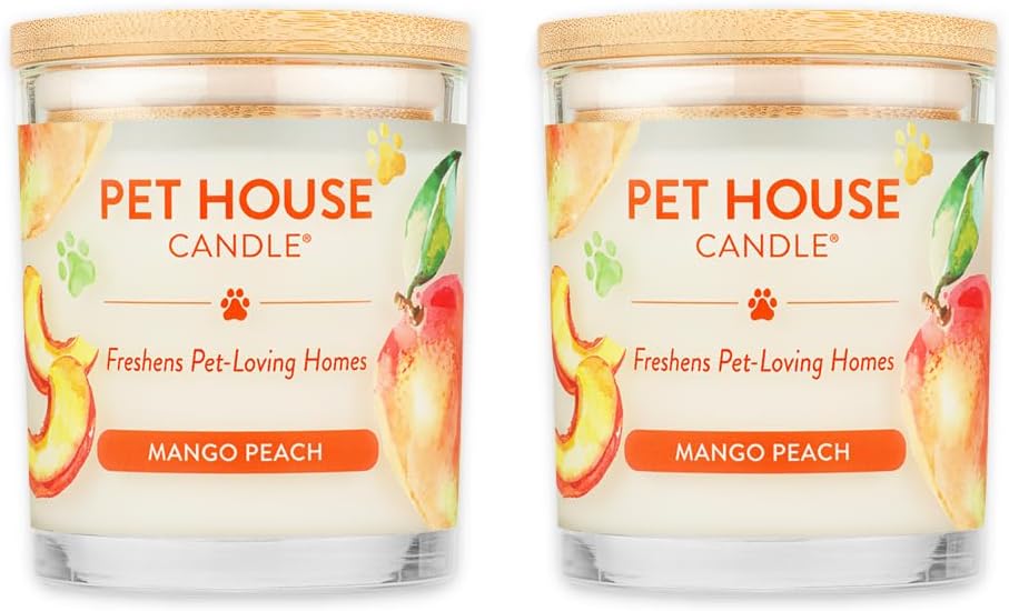 One Fur All Pet House Vanilla Candle Plant-Based/Soy - Clean Burning Scented, Long Lasting Pet Odor Candle for Home - Fresh Citrus - Image 13