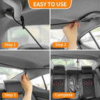 Dog Seatbelt, Car Harness with Coated Wire Rope, Happy Ride Dog Zipline, Safety Restraint No-Chew Tether Cable (Stainless Steel, 5 FT) - Image 5