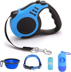 Gbivbe retractable dog leash blue front view for small dogs