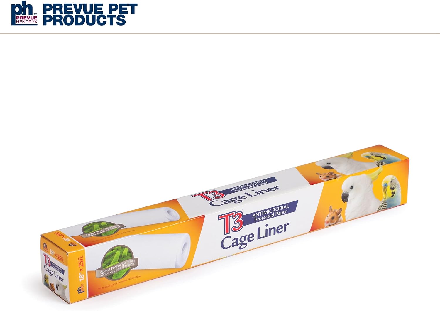 Full 25 foot roll of Prevue T3 antimicrobial pet cage liner
