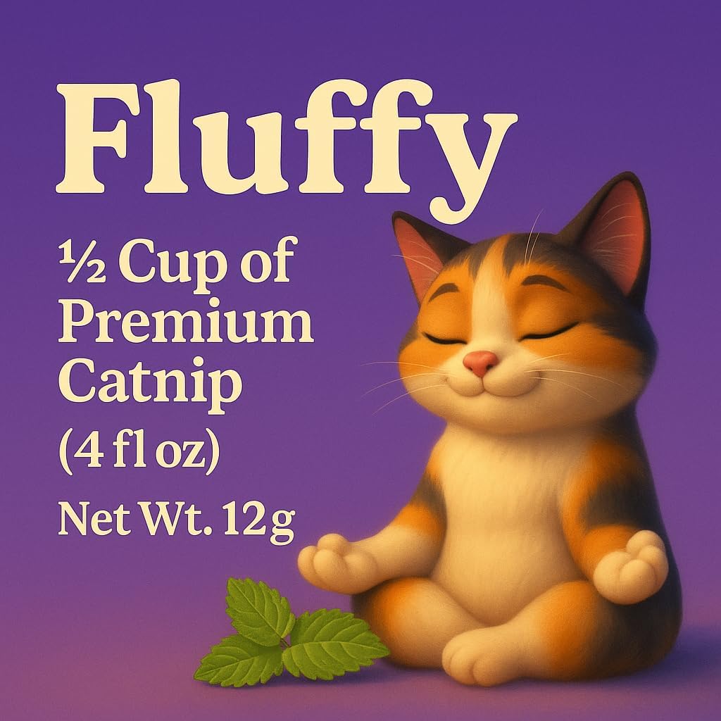 Sprinkling Whisker Zen catnip blend on a cardboard cat scratching post