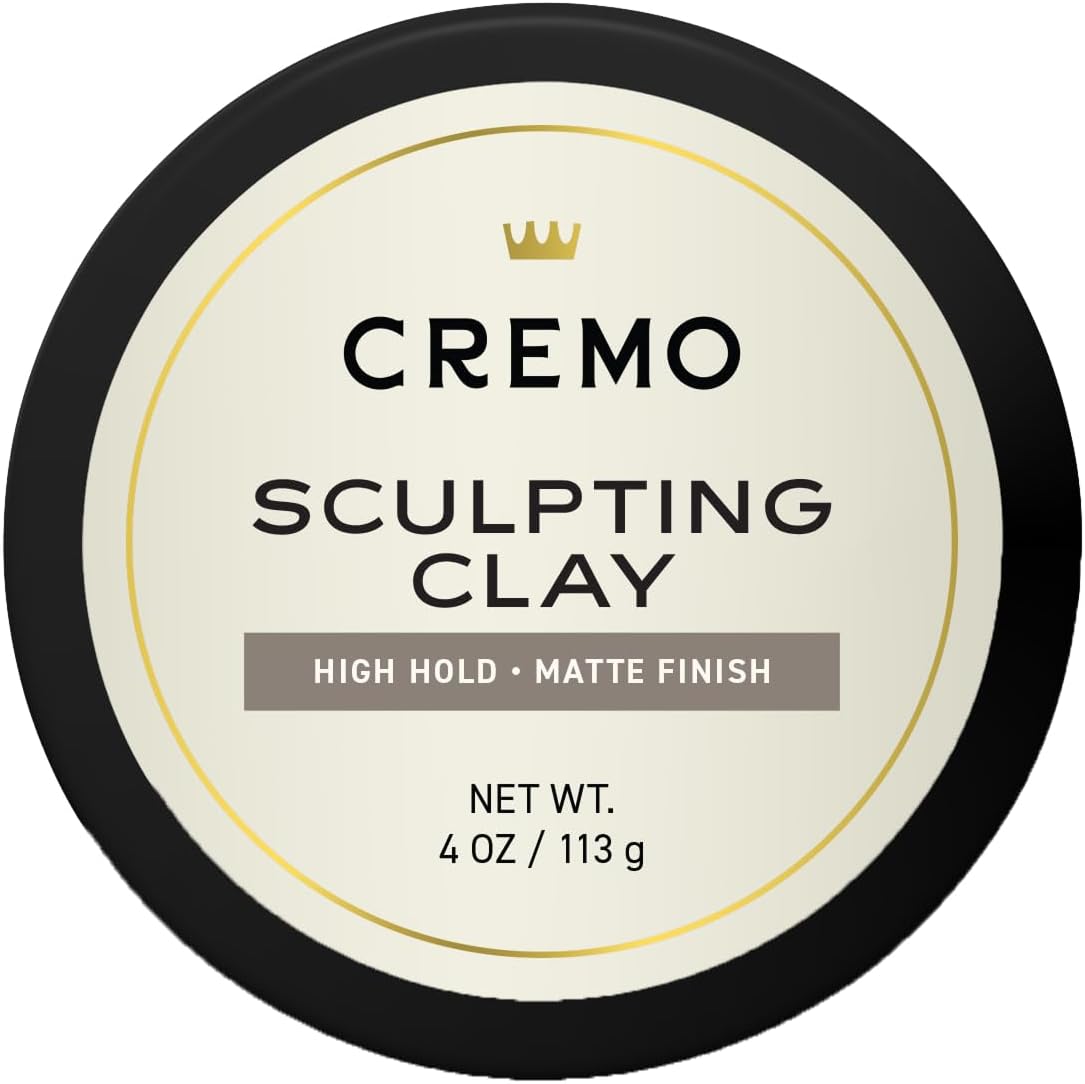 Cremo Premium Barber Grade Hair Styling Sculpting Clay front packaging view