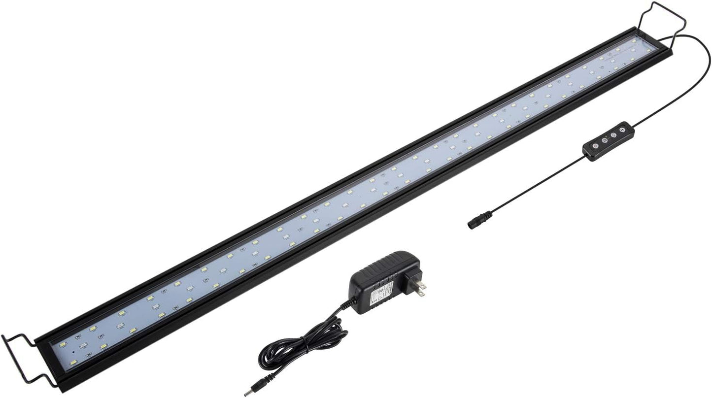 hygger 14W Full Spectrum Aquarium Light with Aluminum Alloy Shell Extendable Brackets, White Blue Red LEDs, External Controller, for Freshwater Fish Tank (18-24 inch) - Image 11