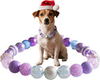 Dog Collar Necklace - Chunky Beads (20mm) with Candy Charm Pet Collar | Adjustable Sparkling Pet Jewelry Accessory for Small/Large Dogs, Daily Wear & Costume Parties - Image 12