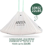 ANWA 40 count cat waste bags side by side rolls