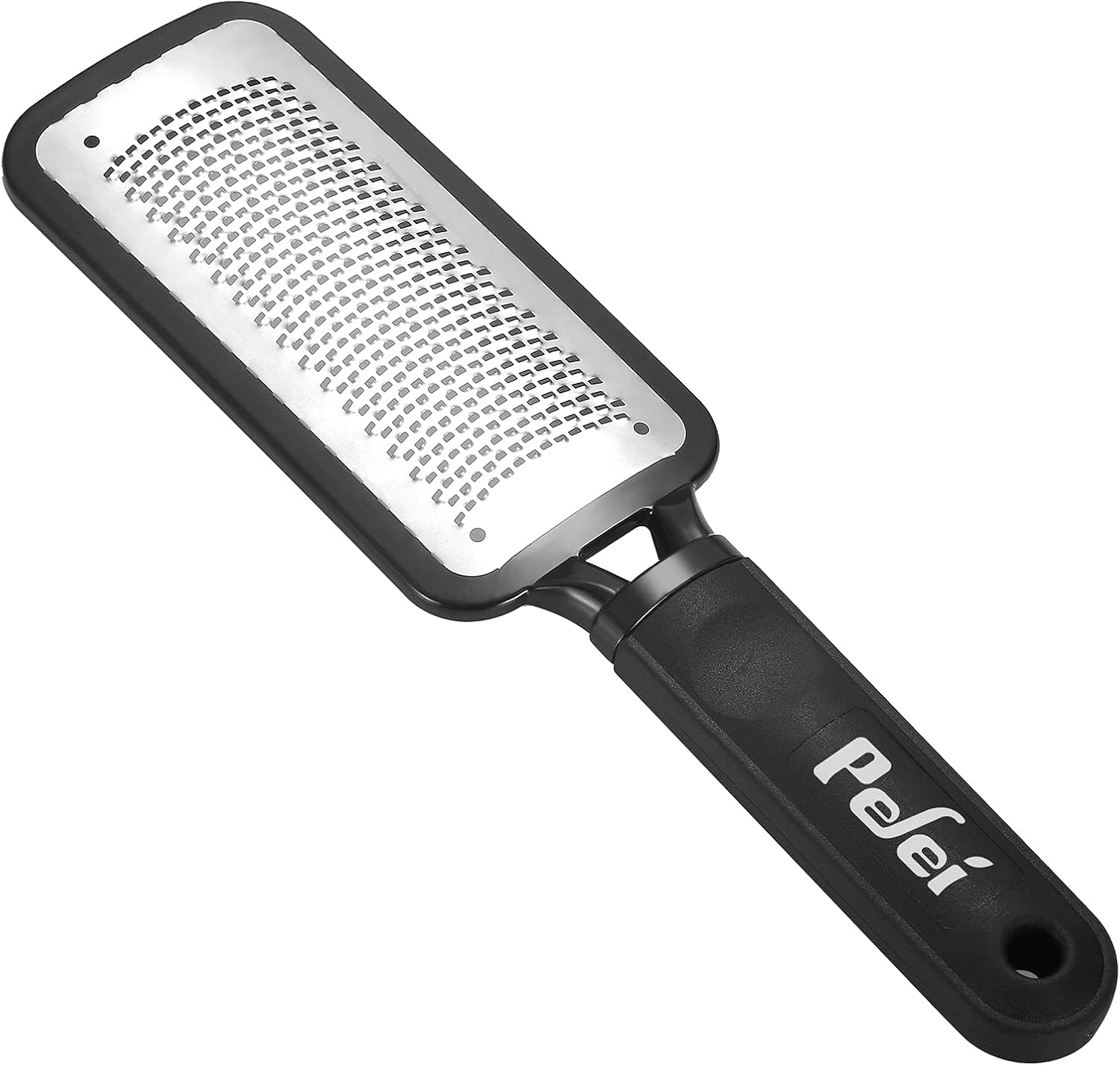 Pefei Colossal Pedicure Rasp Foot File front view showing stainless steel wavy surface
