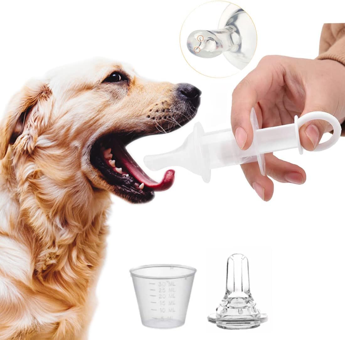 Eforlike pet feeding syringe kit front view showing silicone tip and transparent barrel