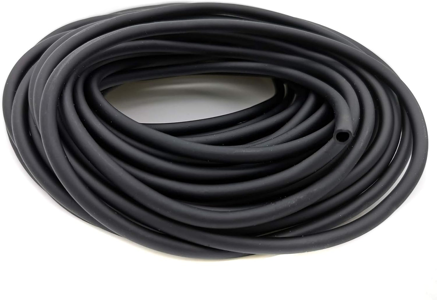 JIH straight and T connectors attached to black flexible hose