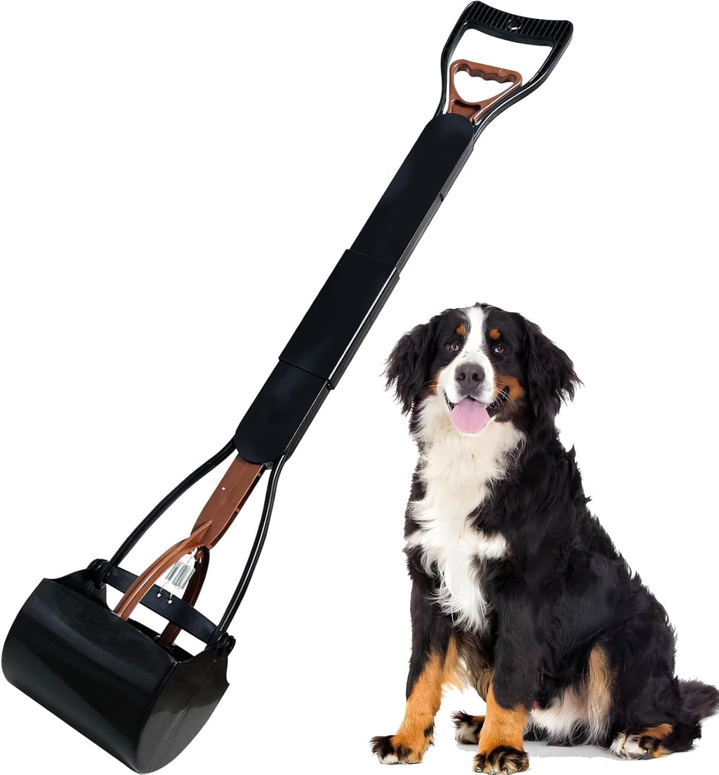 ienjoyed 32" Tall Pooper Scooper, Large Pooper Scooper for Dogs Heavy Duty, Dog Pooper Scooper with Long Handle & High Strength Durable Spring, Foldable Dog Poop Pick Up - Image 13