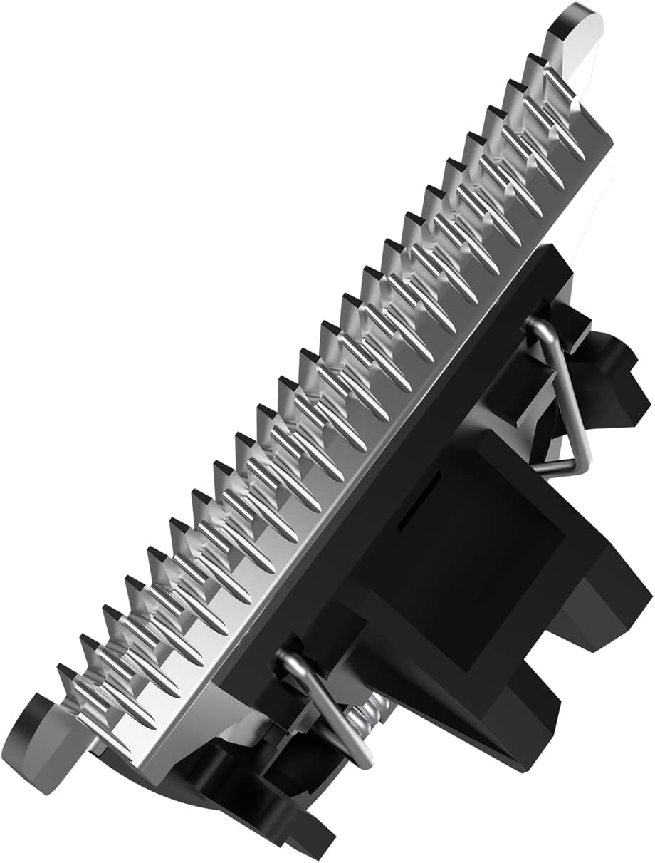Back angle of the durable waterproof ceramic grooming blade for cats and dogs
