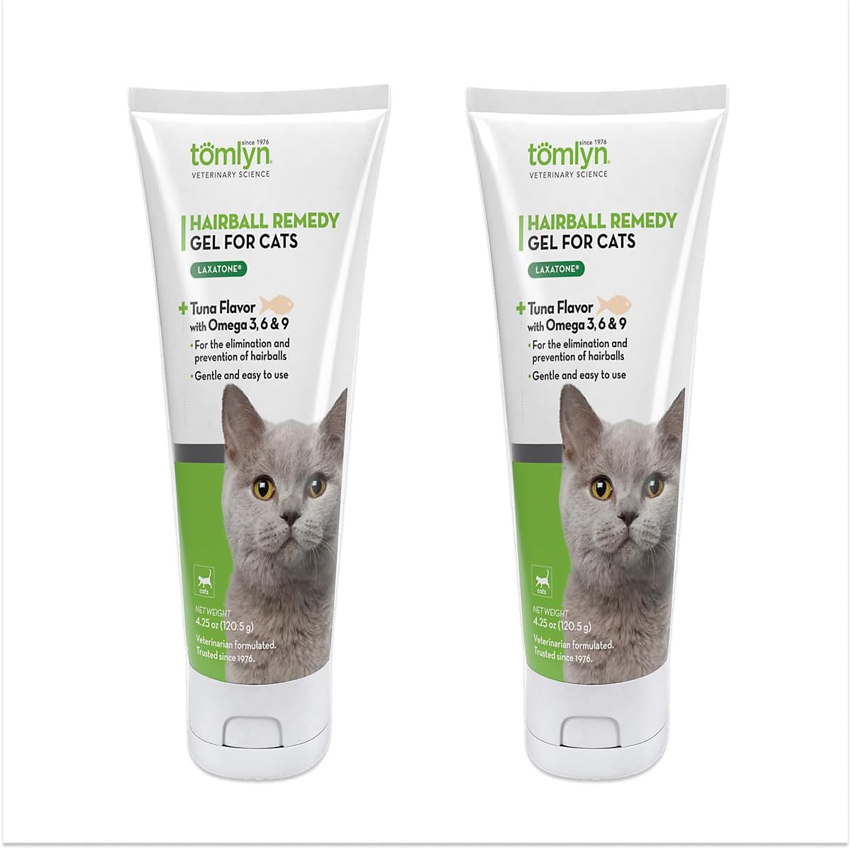 Tomlyn Laxatone Tuna-Flavored Hairball Remedy Gel for Cats and Kittens, 4.25oz - Image 9
