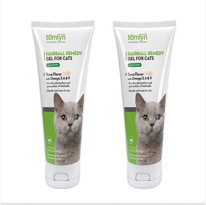 Tomlyn Laxatone Tuna-Flavored Hairball Remedy Gel for Cats and Kittens, 4.25oz - Image 9