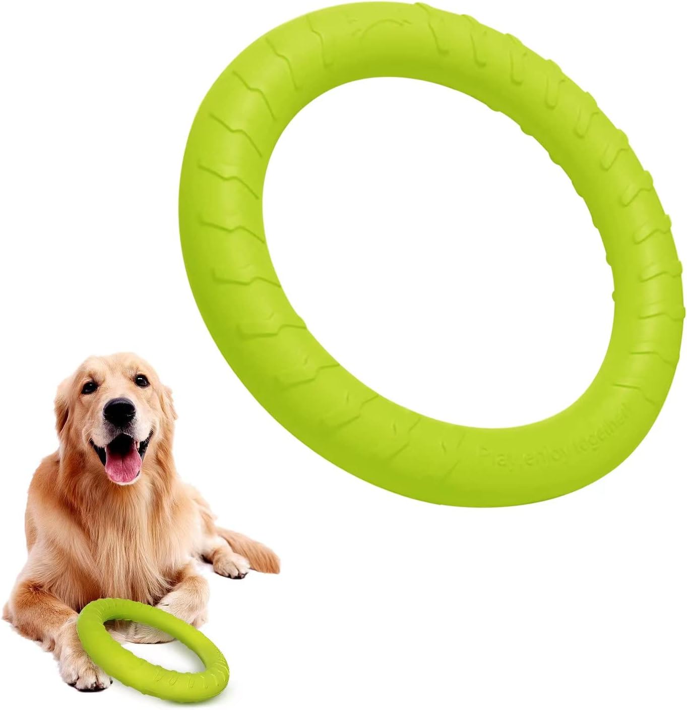 XL Large Indestructible Dog Toys, Dog Chew Toys for Aggressive Chewers,Flying Discs for Medium/Large Breeds. Floating Dog Ring Toys for Throwing, Catching, Grabbing. (12 Inch) - Image 9