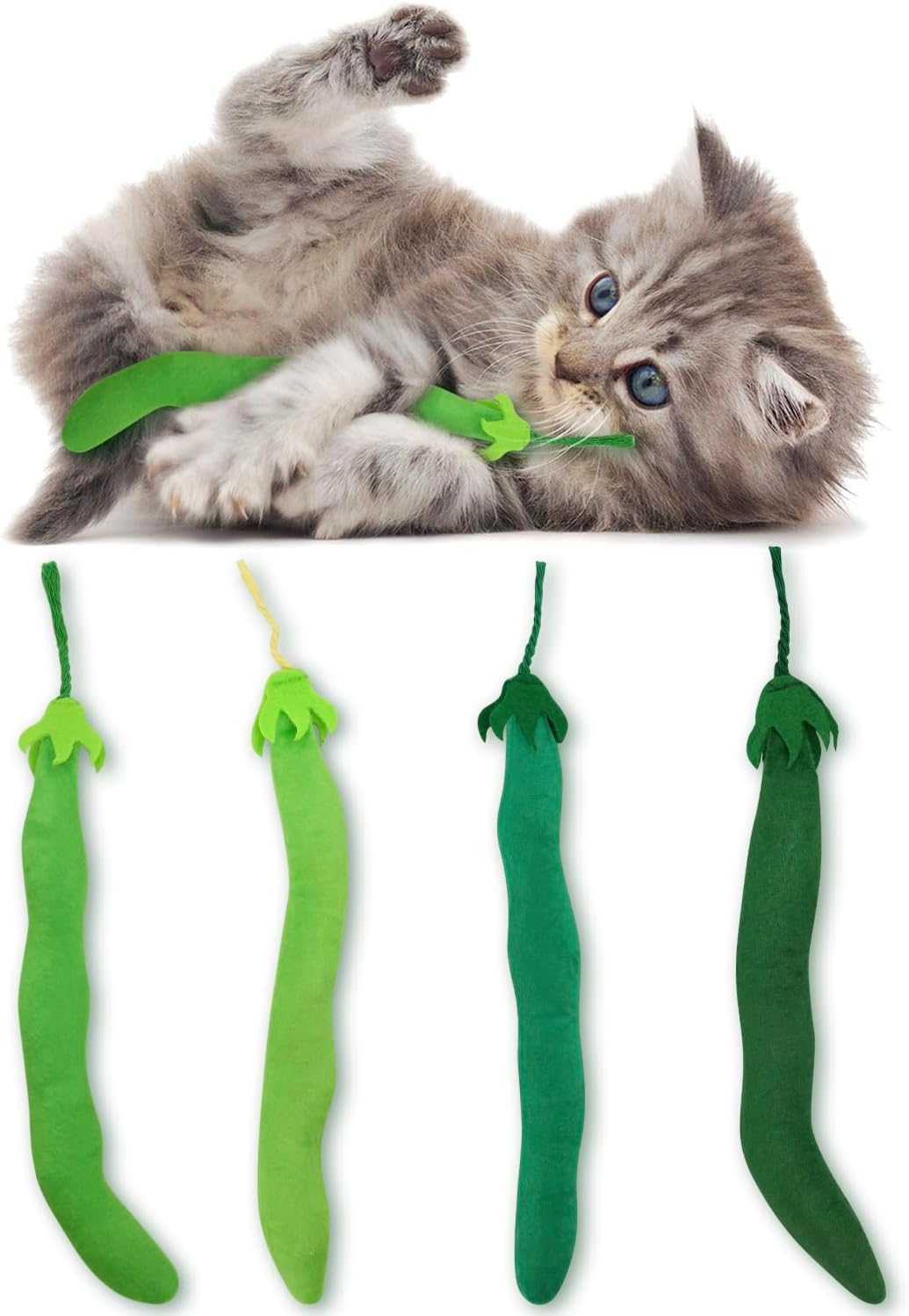 CiyvoLyeen Bread Catnip Toys, Cat Toy for Indoor Interactive Toys, Kitten Chew Bite Kick Toy Baguette Croissant Pretzel Toast Bun Cinnamon Roll Plush Catmint Pet Birthday Presents 6 Pack - Image 11