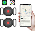 Hyphoon dog tracker tag two pack front view featuring black pet locator units inside grey silicone collar holders