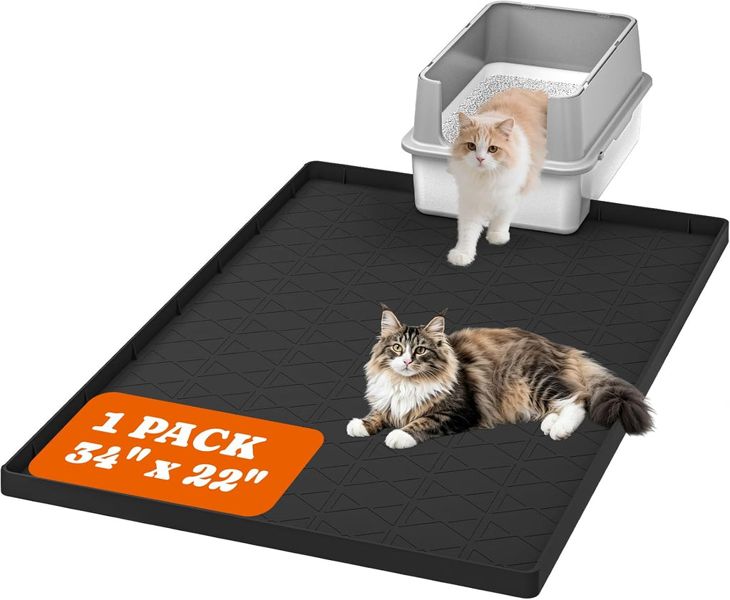 Flexible premium feline paw friendly floor mat for indoor cats