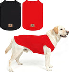 KOOLTAIL Boy Dog Clothes for Large Dogs, 2 Pack Cotton Summer Dog T Shirts UV & Insect Protection for Outdoor Camping, Anti-Hair Loss & Breathable Sleeveless Pet Vest Tank Tops Apparel,Black & Grey,XL - Image 9