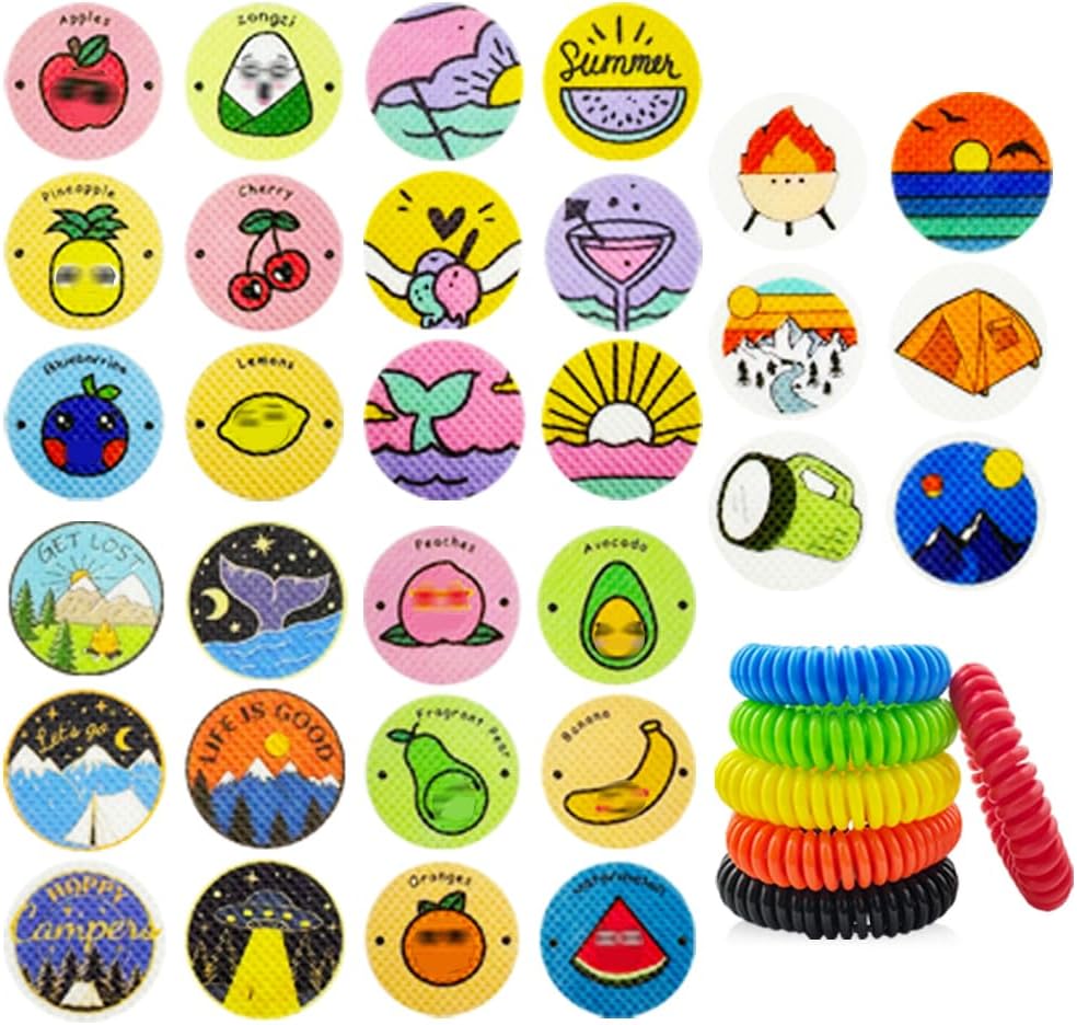BuggyBands mosquito repellent stickers 300 pack front view