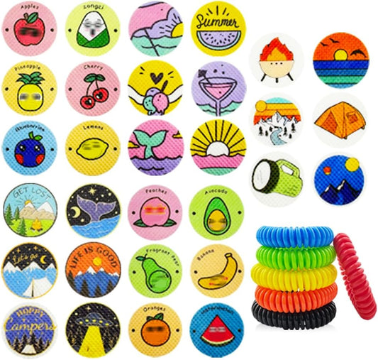BuggyBands mosquito repellent stickers 300 pack front view