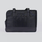 Oskar and Friends dog carrier showing outer storage pockets