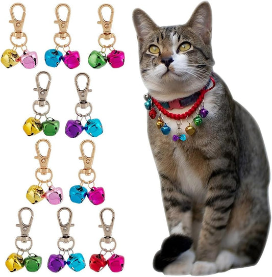 Delorigin golden alloy spiral cage pet collar charm front view