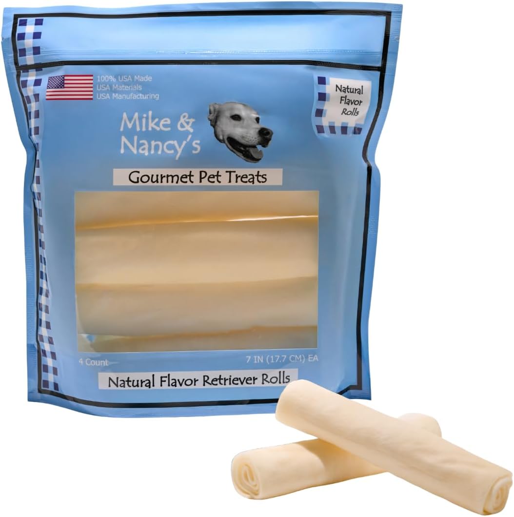 Mike & Nancy's Gourmet Pet Treats Retriever Rolls front view package packaging