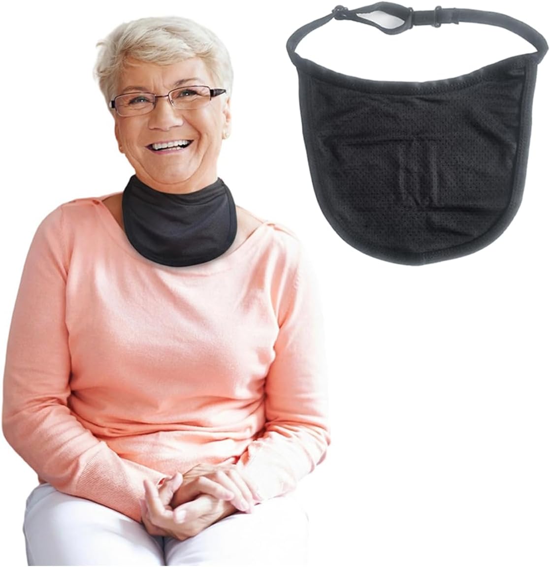 EHUSPU Tracheostomy Neck Stoma Cover front view for post-surgical care