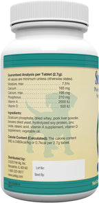 Nutritional label of PetAg Sure Grow 100 supplement