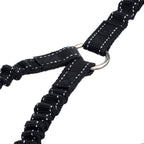 STGOOD no tangle pet lead extension demonstrating the shock absorbing elastic bungee stretching mechanism