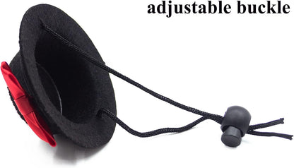 Handmade DuvinDD small animal festive costume set displayed flat to illustrate the soft cotton and nylon materials.