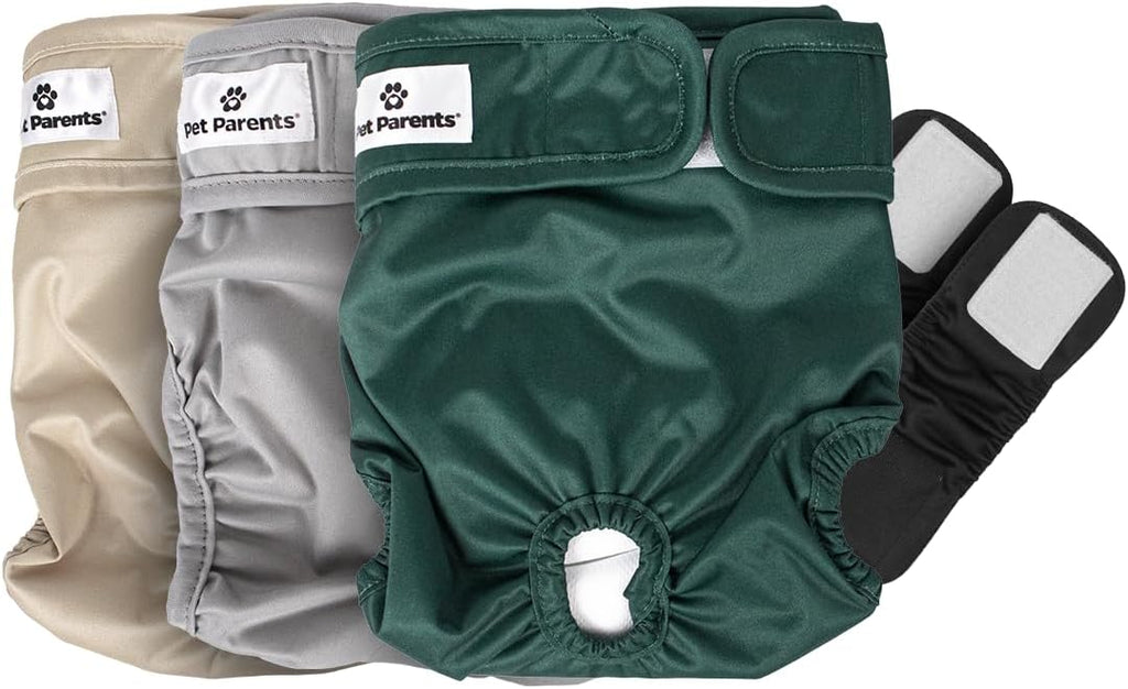 Pet Parents(R) Washable Dog Diapers (3pack) + Extendrs(R) of Durable Doggie Diapers, Premium Dog Diapers Female (Large, Princess) - Image 10