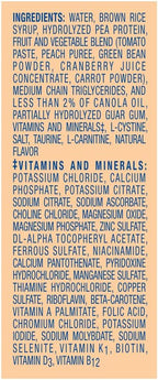 Nestle Compleat Peptide 1.5 nutritional information panel close up