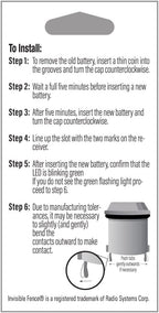 Perimeter Technologies dog collar battery bundle package contents