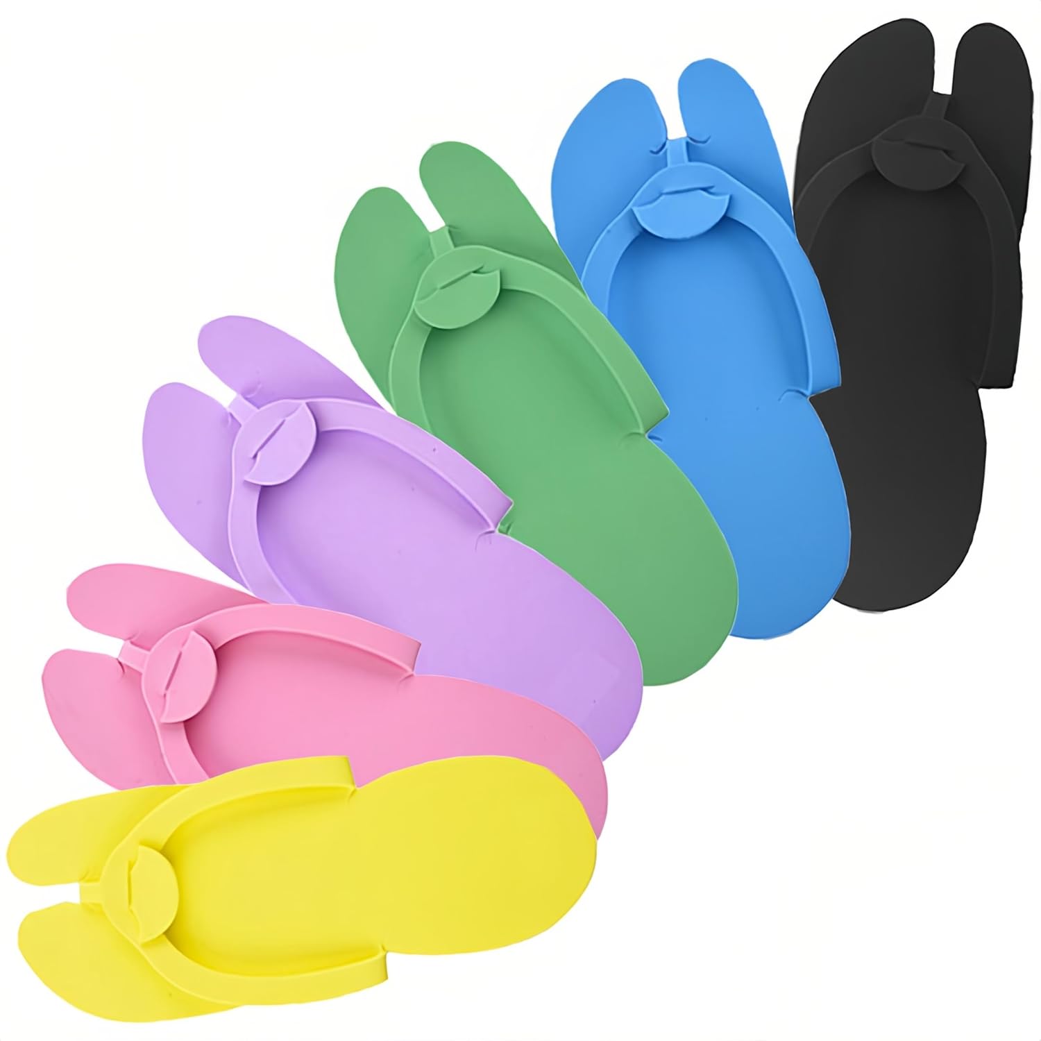 Lyarchte disposable foam pedicure slippers front view