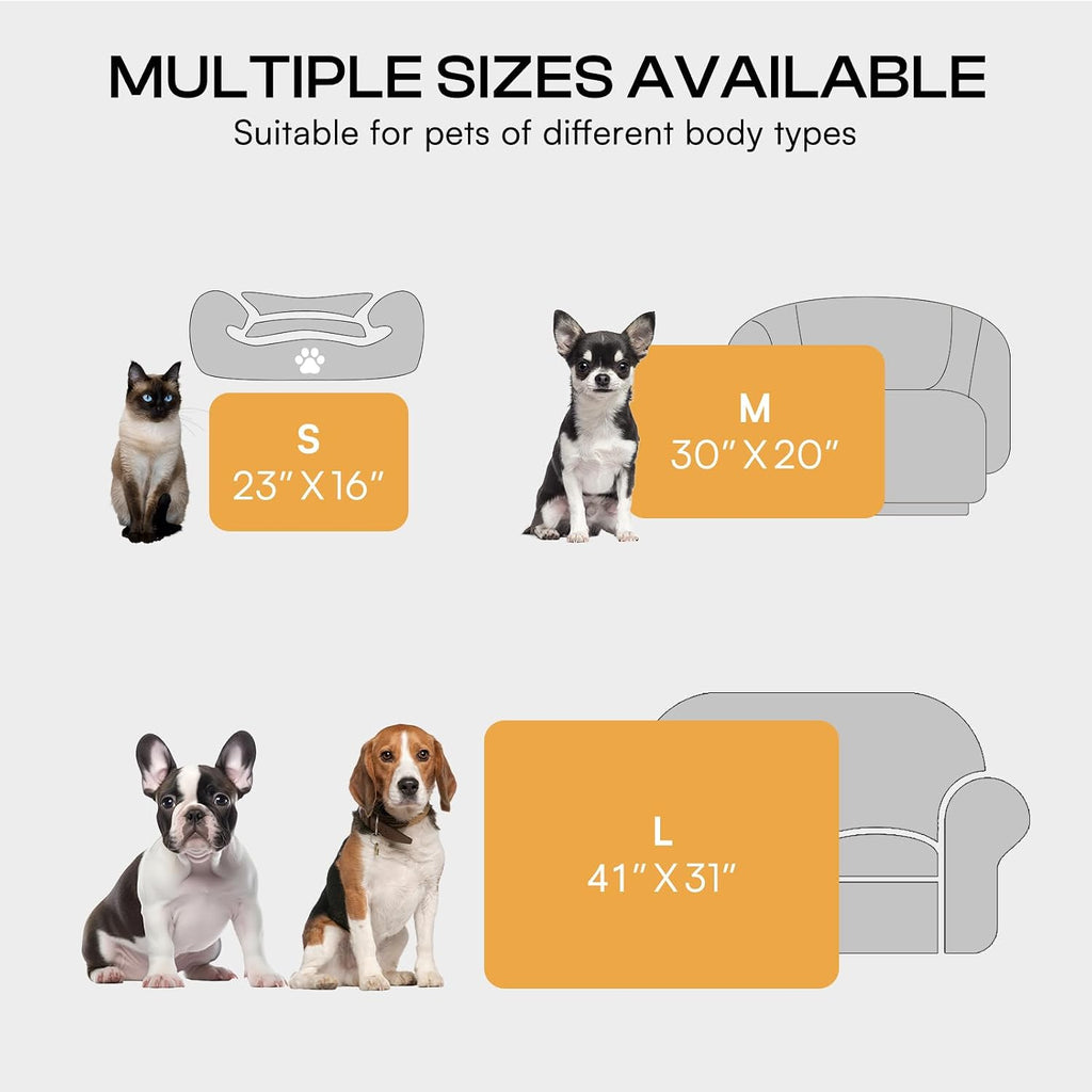 Six folded Luciphia small pet blankets neatly stacked to display the value pack assortment.