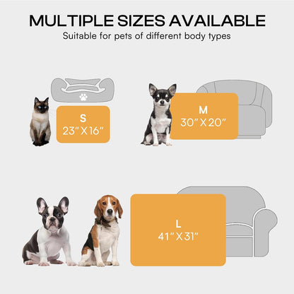 Six folded Luciphia small pet blankets neatly stacked to display the value pack assortment.