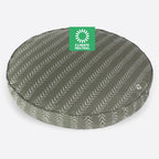 Molly Mutt Forever Young dog bed cover front view showing round organic cotton canvas pattern